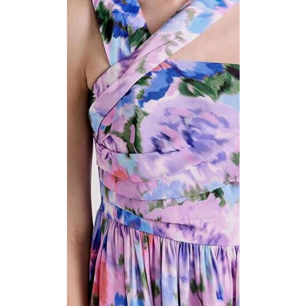 Shoshanna Midnight Cadey Asymmetrical Neckline Dress, NWT, Size 4, #1073 - Picture 4 of 8